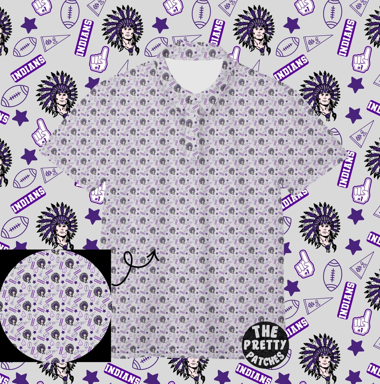 PNG INDIANS GAME DAY POLO (PREORDER) (HAPPY DAYS) 070626KB