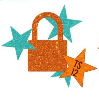 Lock with Blue Stars + TS12 - T SHIRT - (Bella/Color Comfort)