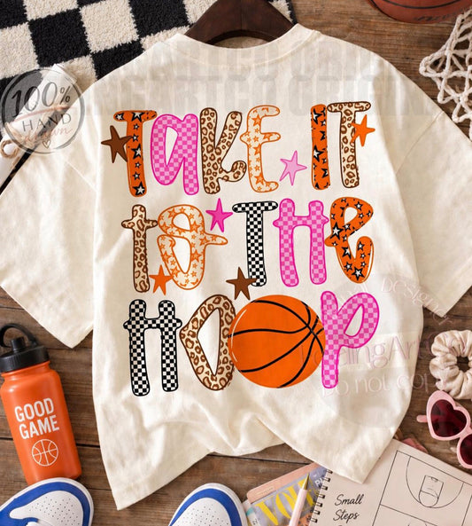 OVERSIZED IMAGE TAKE IT TO THE HOOP 1016261--------- LONGSLEEVE---------- (GILDAN) 1016261RW