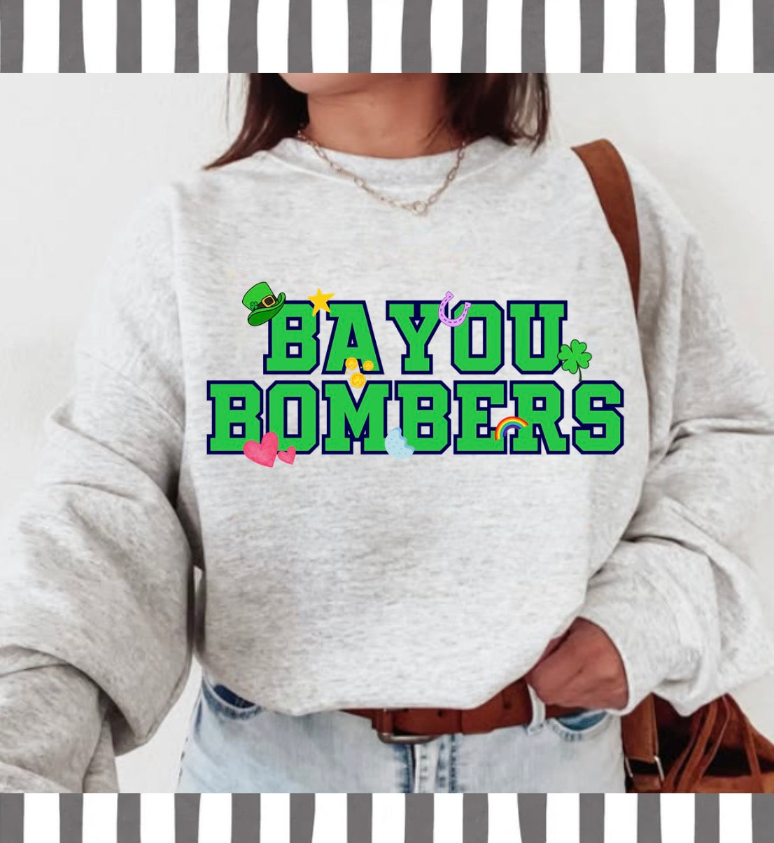 BAYOU BOMBERS LUCKY CHARM- T-SHIRT- (GILDAN/LAT)