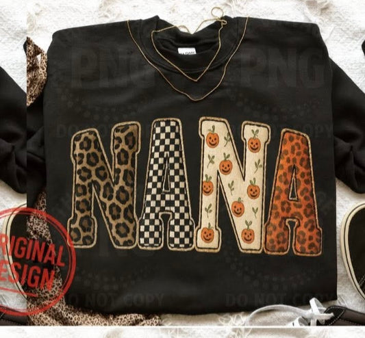 Fall Vibes NANA - T SHIRT - (Bella/Comfort Color)