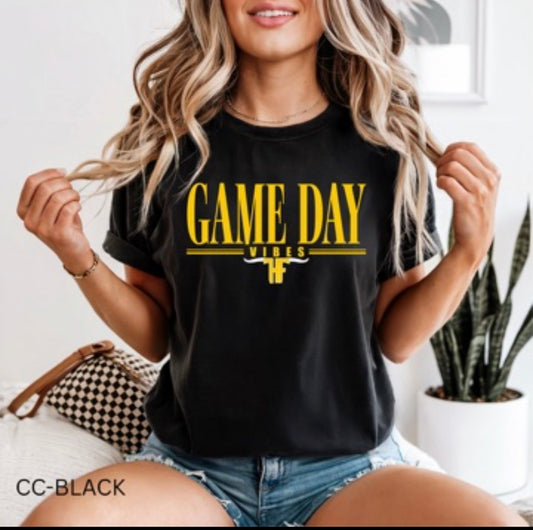 GAME DAY VIBES HAMPSHIRE FANNETT - T SHIRT - (COMFORT COLOR/BELLA)052926LW