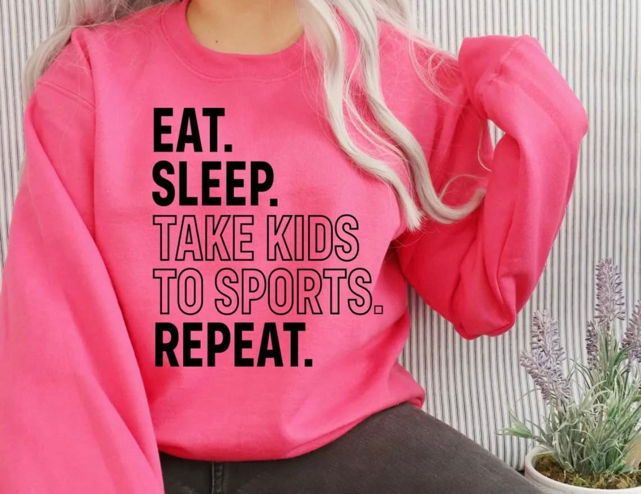 Eat. Sleep. Take Kids to Sports. Repeat. - T SHIRT- (Gildan)