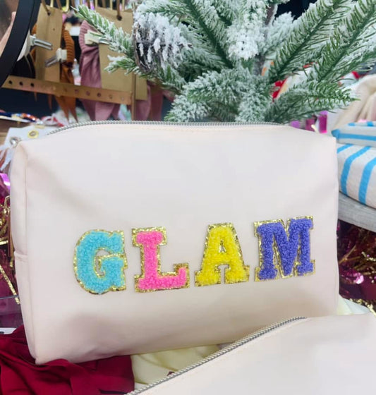 Cream/Pink ‘Glam’ Bag