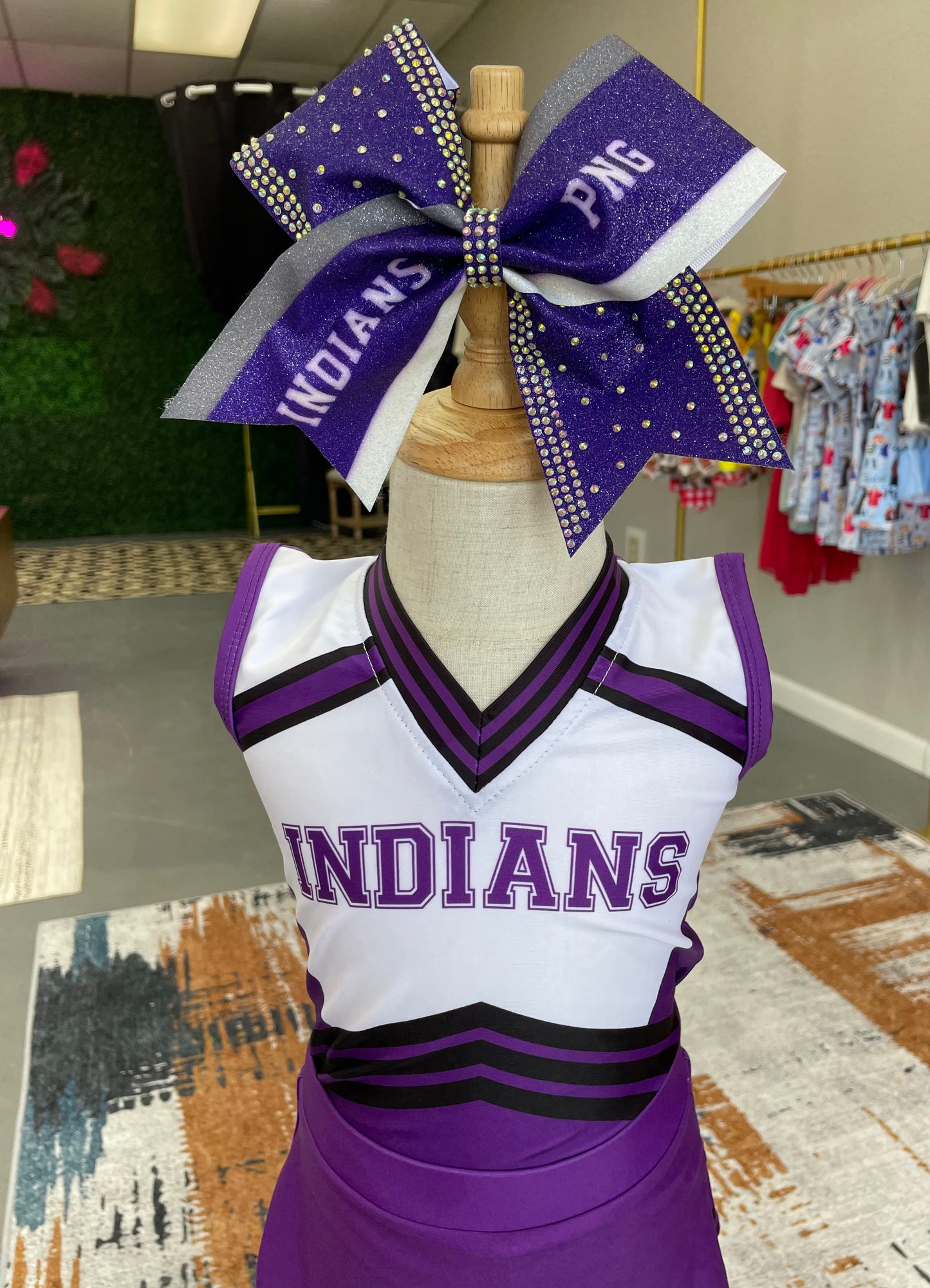 PNG INDIANS CHEER BOW