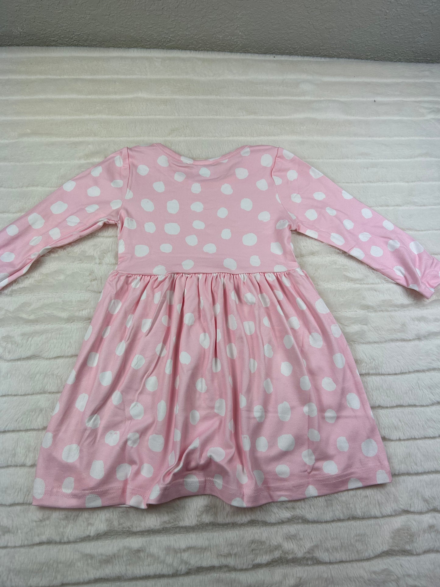 Pink Polka dot dress-10425br