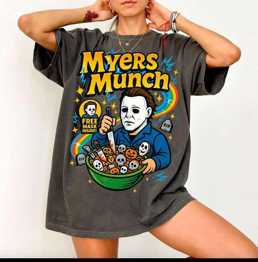 Myers Munch Halloween Cereal - T SHIRT - (Comfort Color)