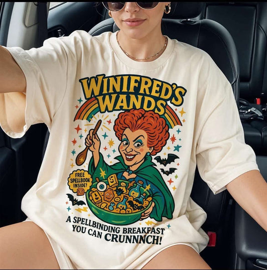 Winifred's Wands Halloween Cereal - T SHIRT - (Jerzee/Gildan)