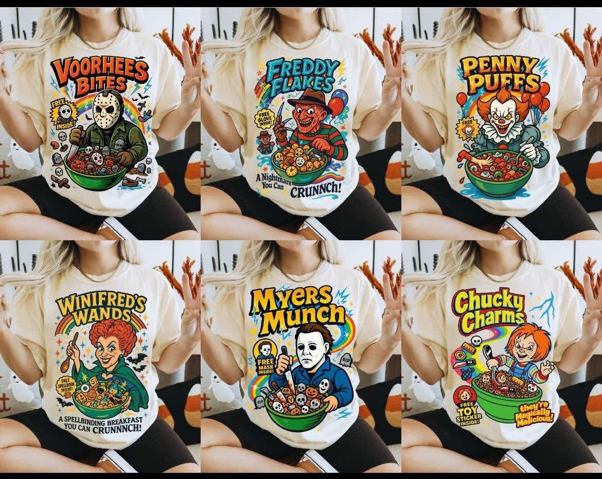 Chucky Charms Halloween Cereal - T SHIRT - (Jerzee/Gildan)