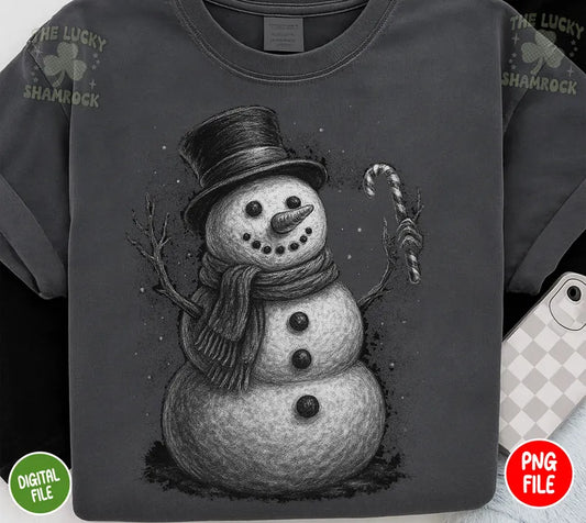 Vintage Christmas SNOWMAN - SWEATSHIRT - (Jerzee/Gildan)