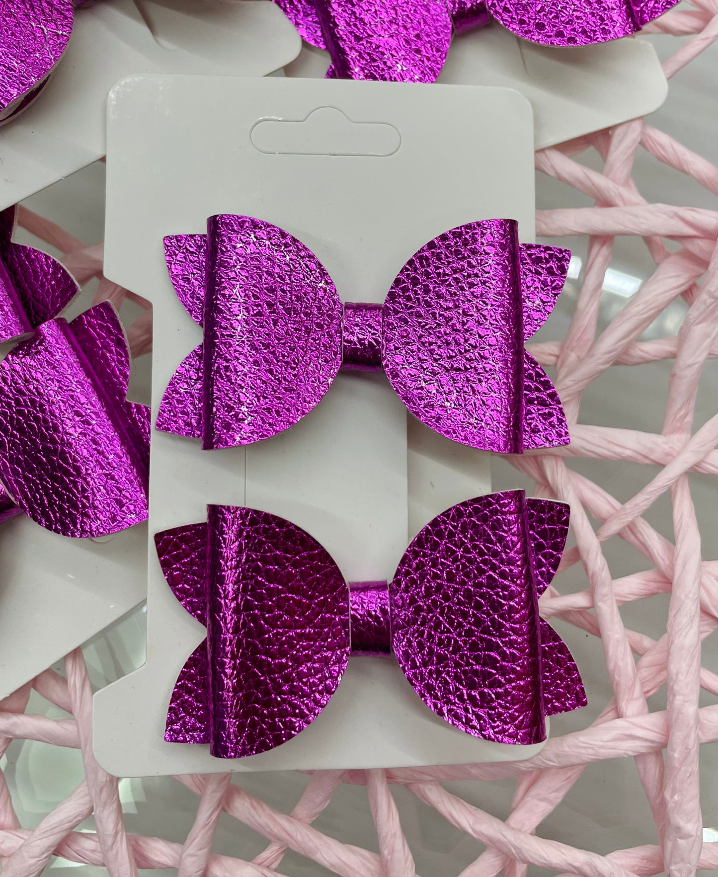 Girls Glitter Bow Clips-GGBC1