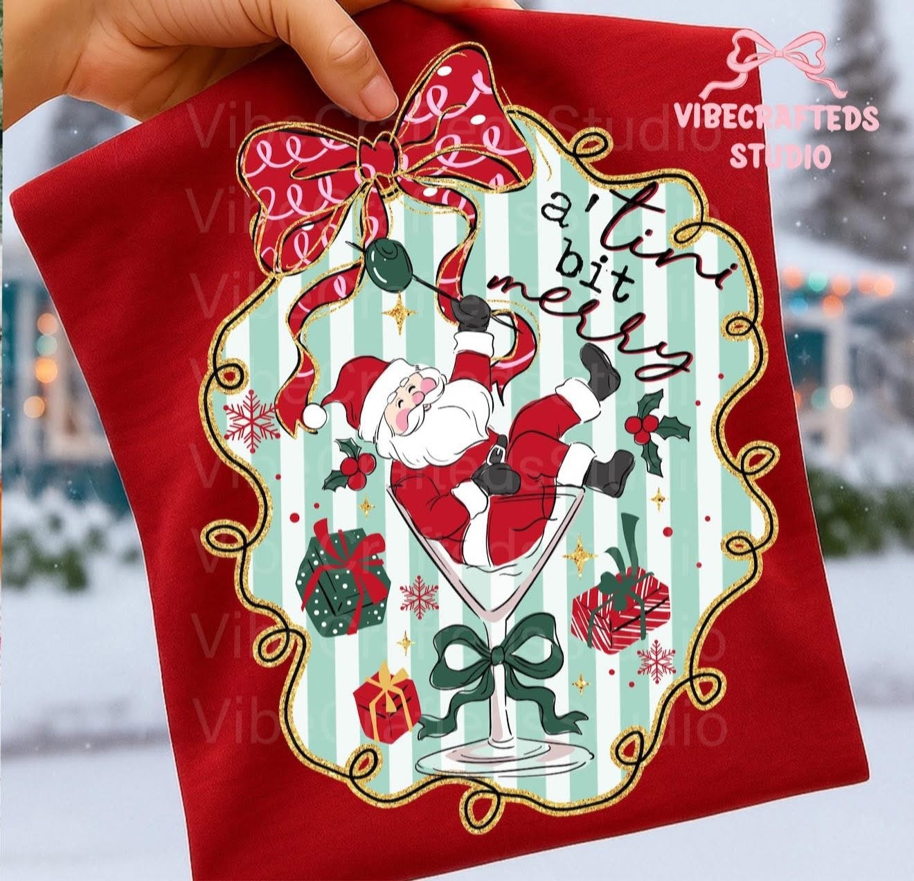 A Tini Bit Merry - SWEATSHIRT - (Jerzee/Gildan)