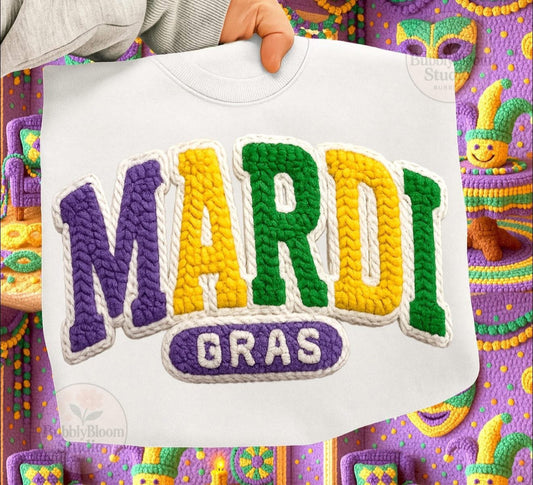 Mardi Gras Season - SWEATSHIRT - (Jerzee/Gildan)