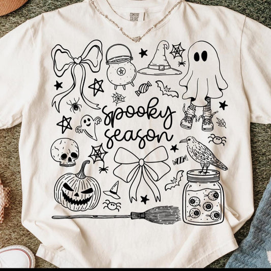 Spooky Halloween Collage - T SHIRT - (Bella) ADULT SIZING