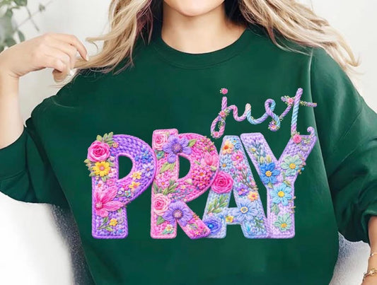Just pray- LONG SLEEVE (COMFORT COLOR/BELLA)