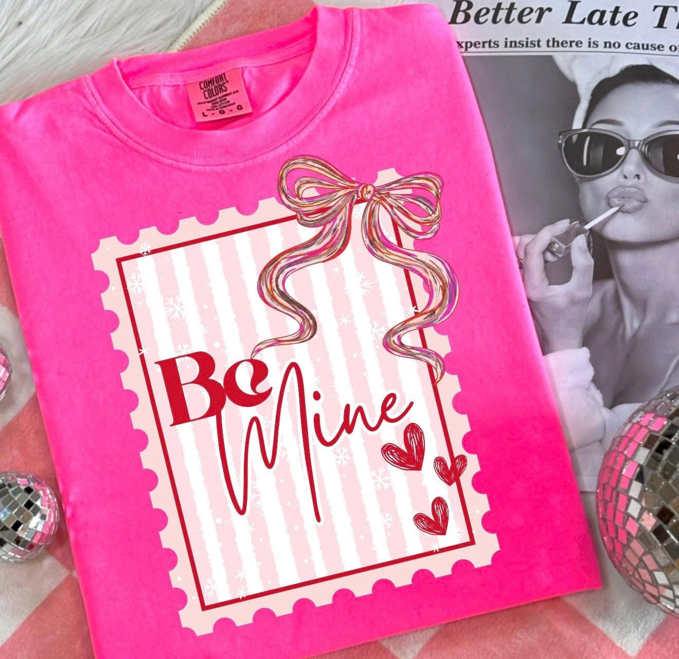 Be Mine Stamp - T SHIRT - (Jerzee/Gildan)