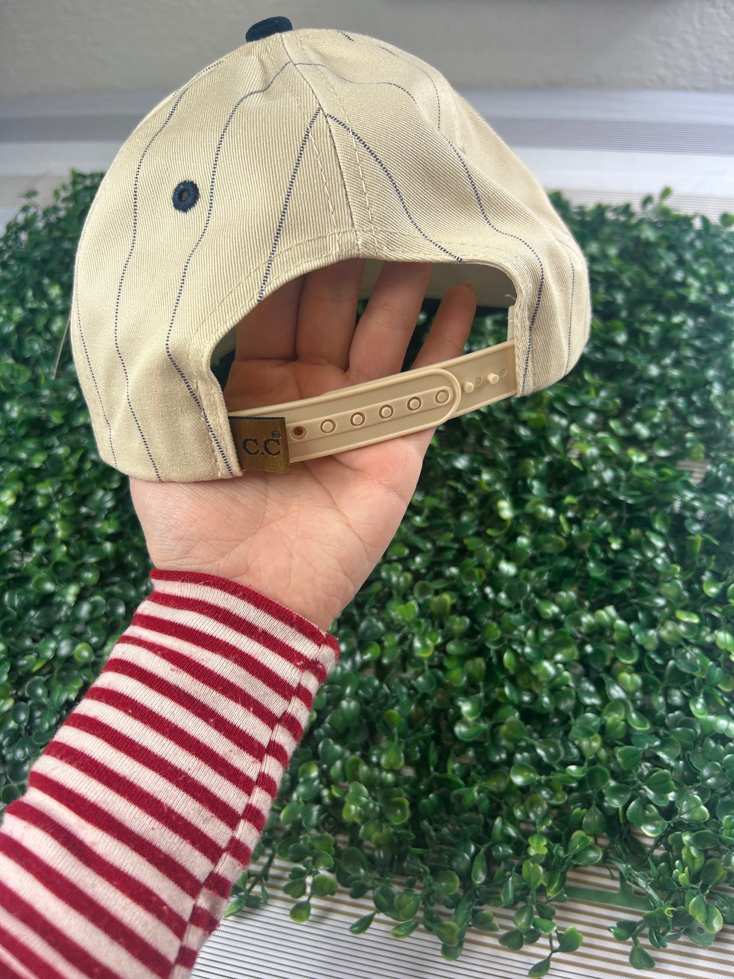 Legends Red Letters Navy and Cream Trucker Hat=121225br