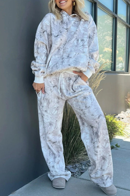 Light Grey Camo Hoodie Set 12226AJ