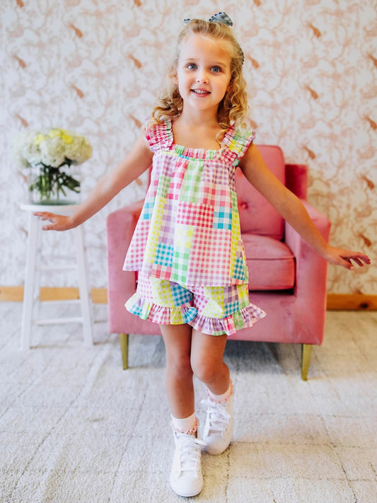 PRE ORDER- Spring Gingham and Stripes Set