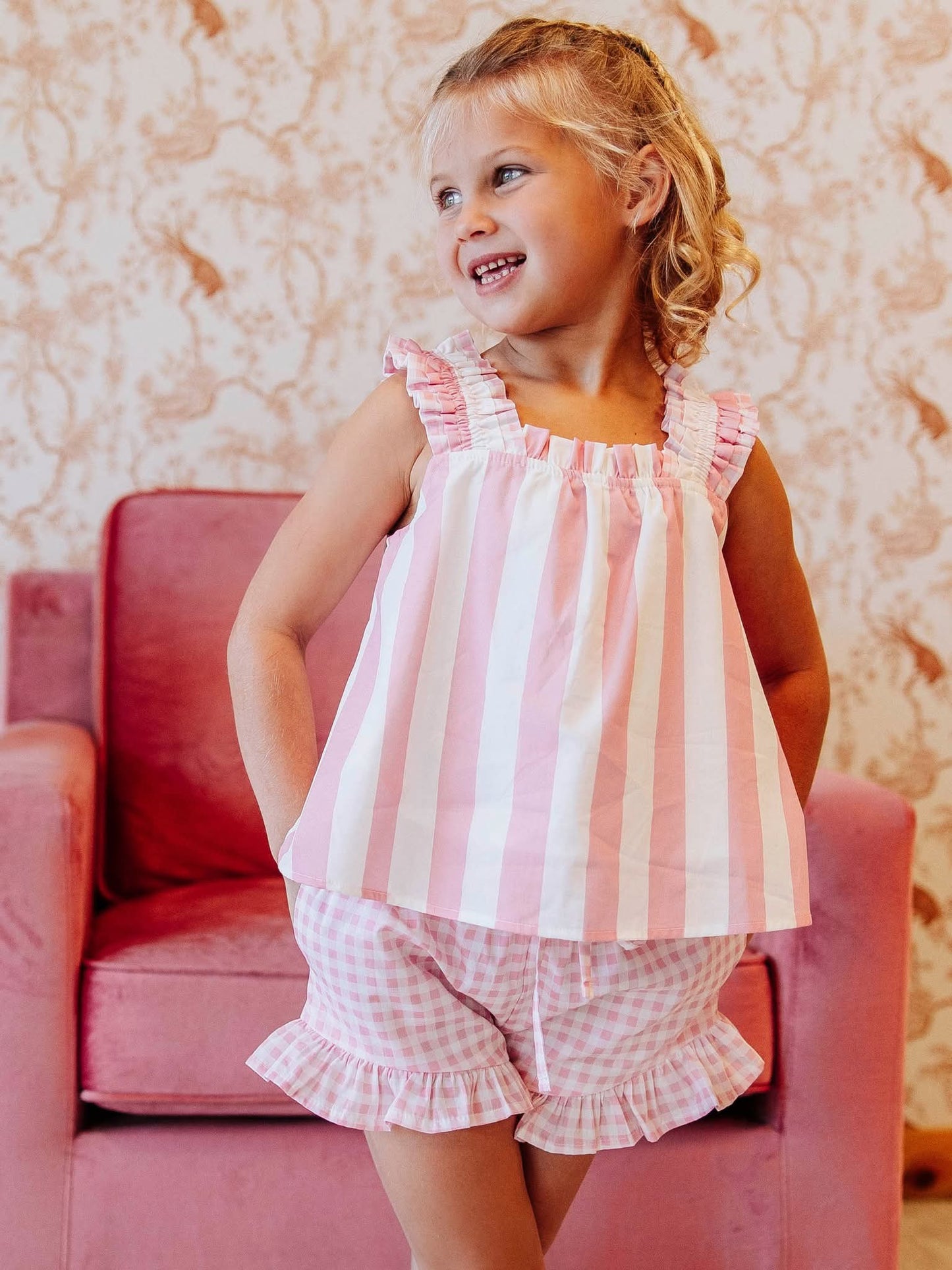 PRE ORDER- Spring Gingham and Stripes Set
