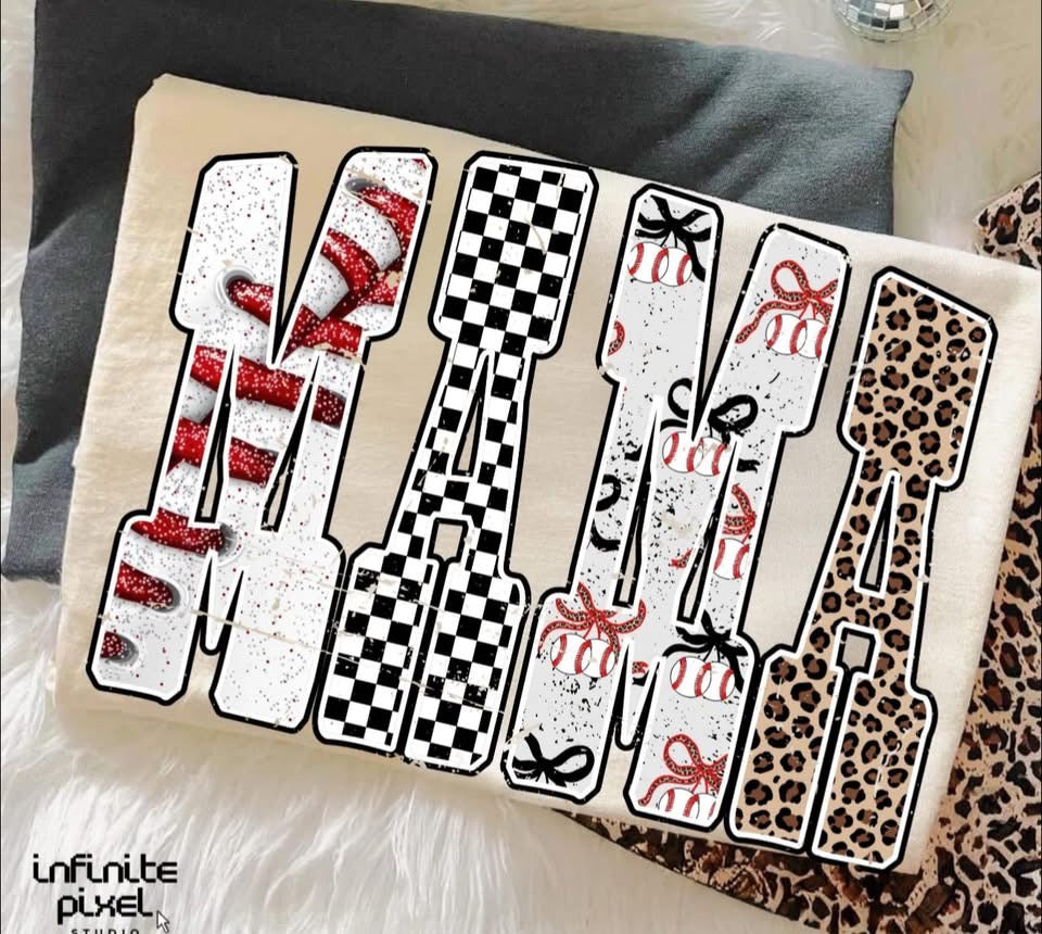 Baseball Mama - T SHIRT - (GILDAN/JERZEE)