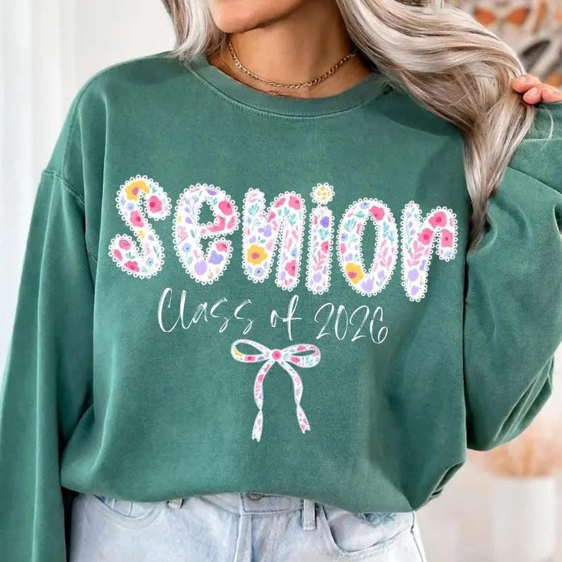 Floral Senior Class of 2026 - T SHIRT - (Comfort Color)