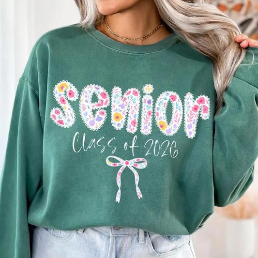 Floral Senior Class of 2026 - T SHIRT - (Comfort Color)