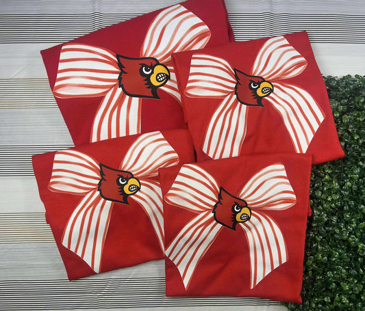 Cheer Bow T - BC Cardinals - T SHIRT - (Bella)