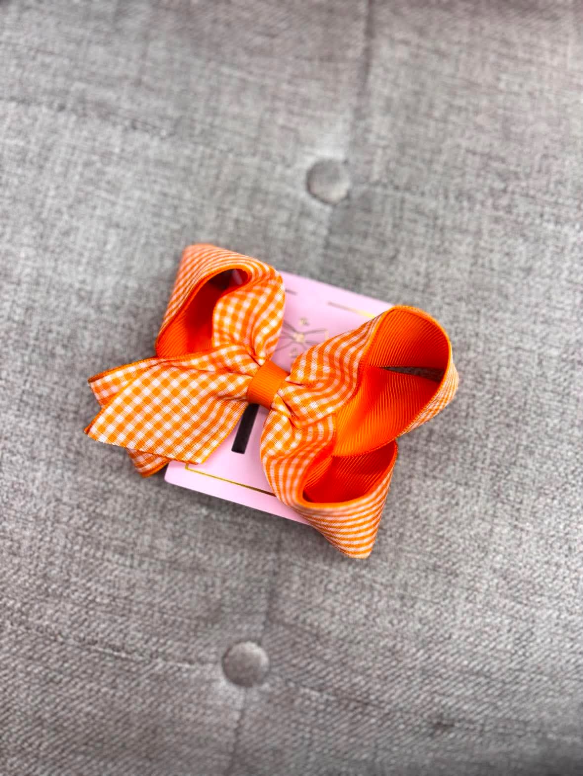 Gingham Hair Bow🎀 072226AV