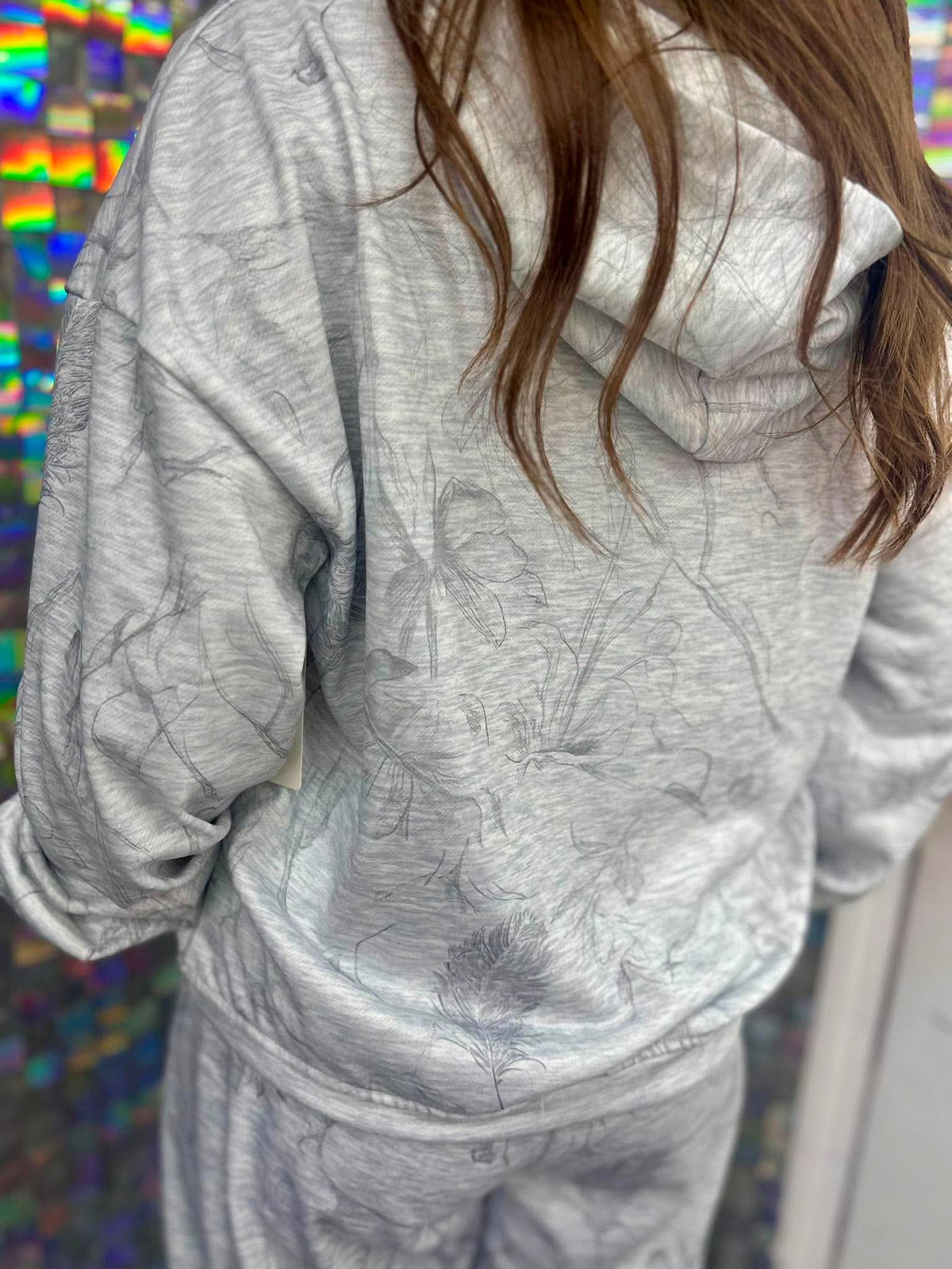Light Grey Camo Hoodie Set 12226AJ