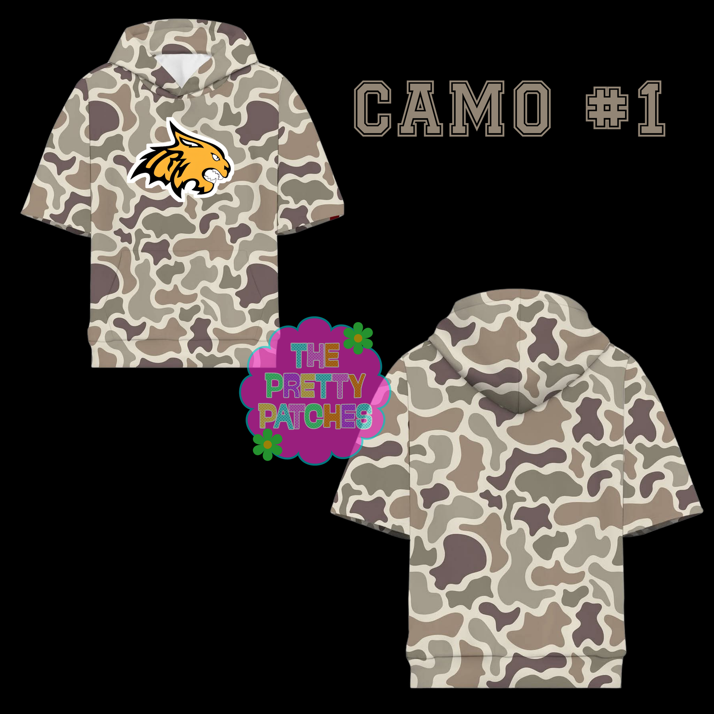 Camo Hooded Tees -RIO HONDA BOBCATS- YOUTH - PREORDER-082626KB