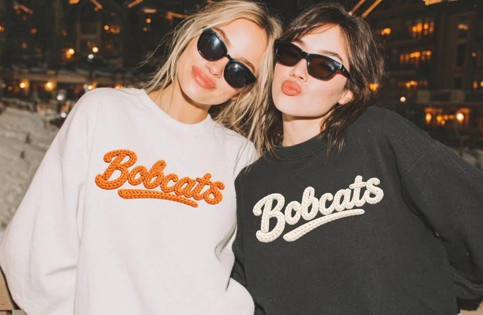 Bobcats faux yarn- SWEATSHIRT - (Jerzee/Gildan)