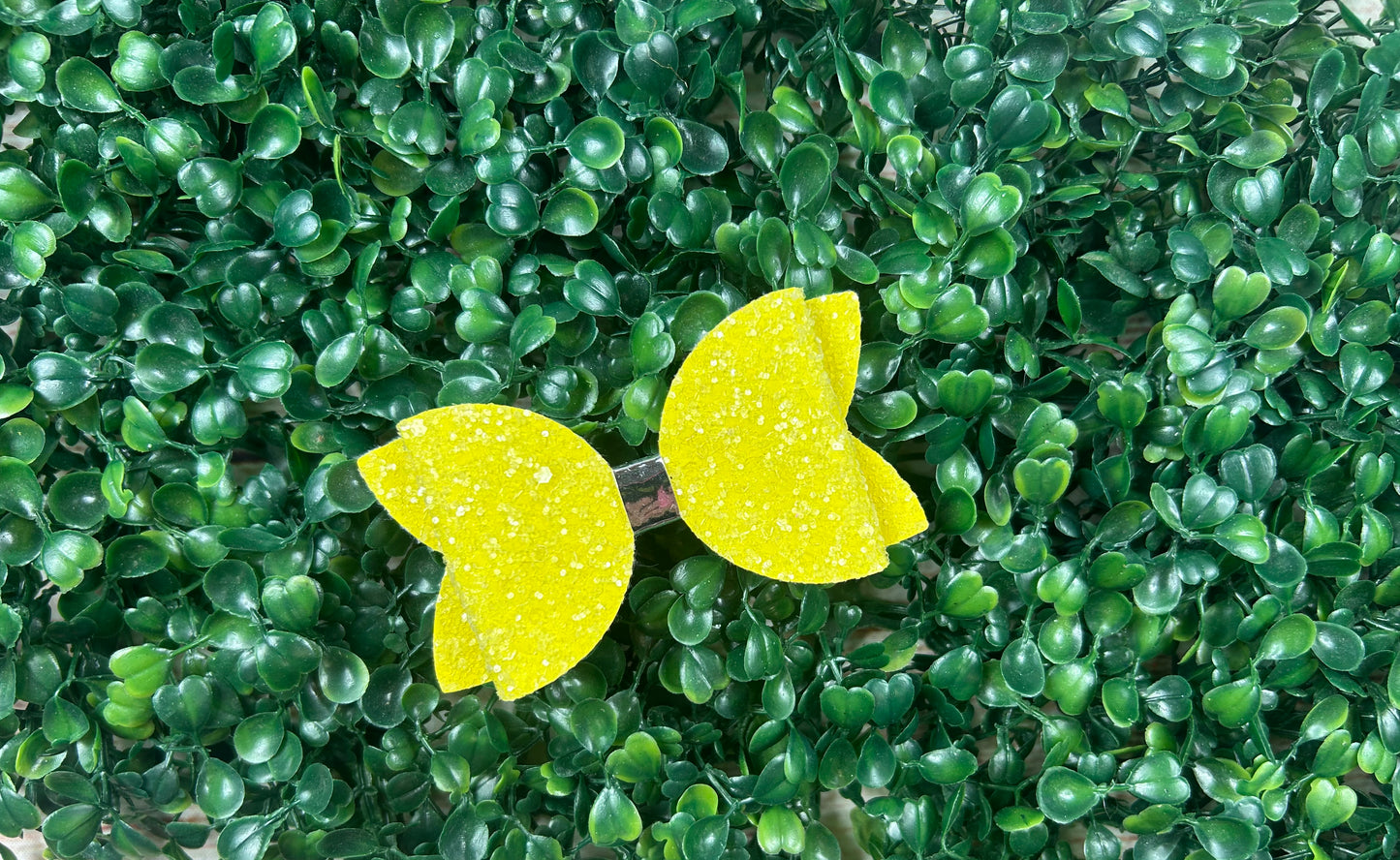 Girls Glitter Bow Clips-GGBC1