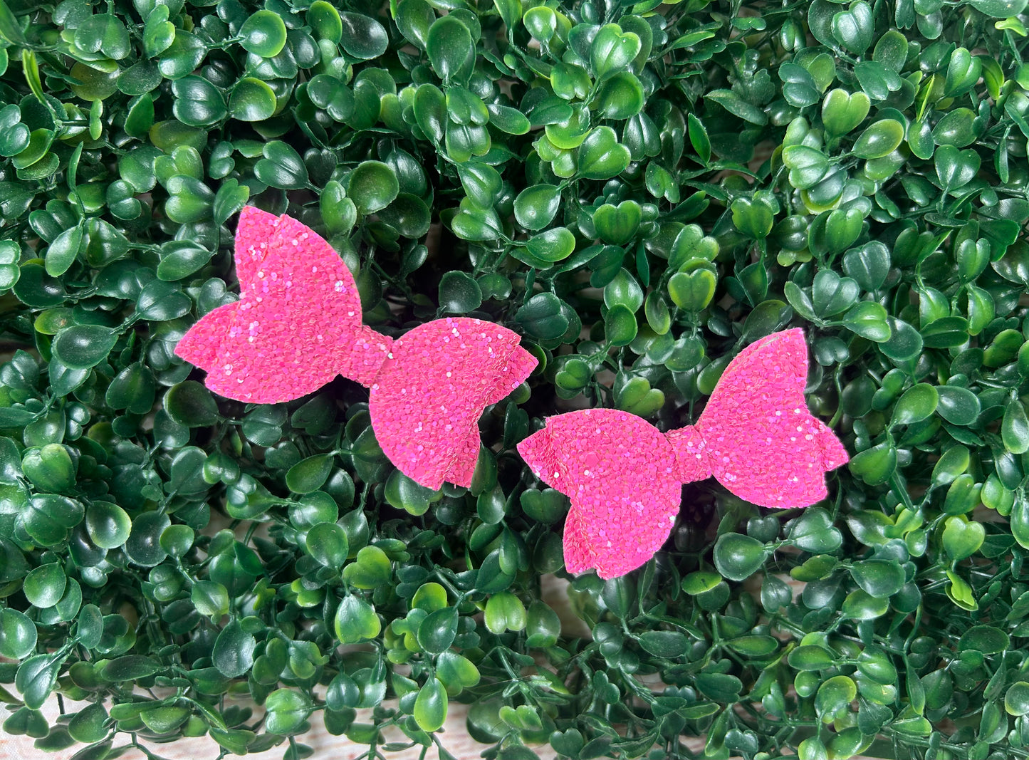 Girls Glitter Bow Clips-GGBC1