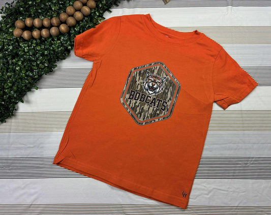 Camo Bobcats - T SHIRT - (Jerzee/Gildan)