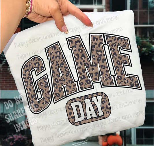 Cheetah Blocked Game Day - T SHIRT - (Jerzee/Gildan)