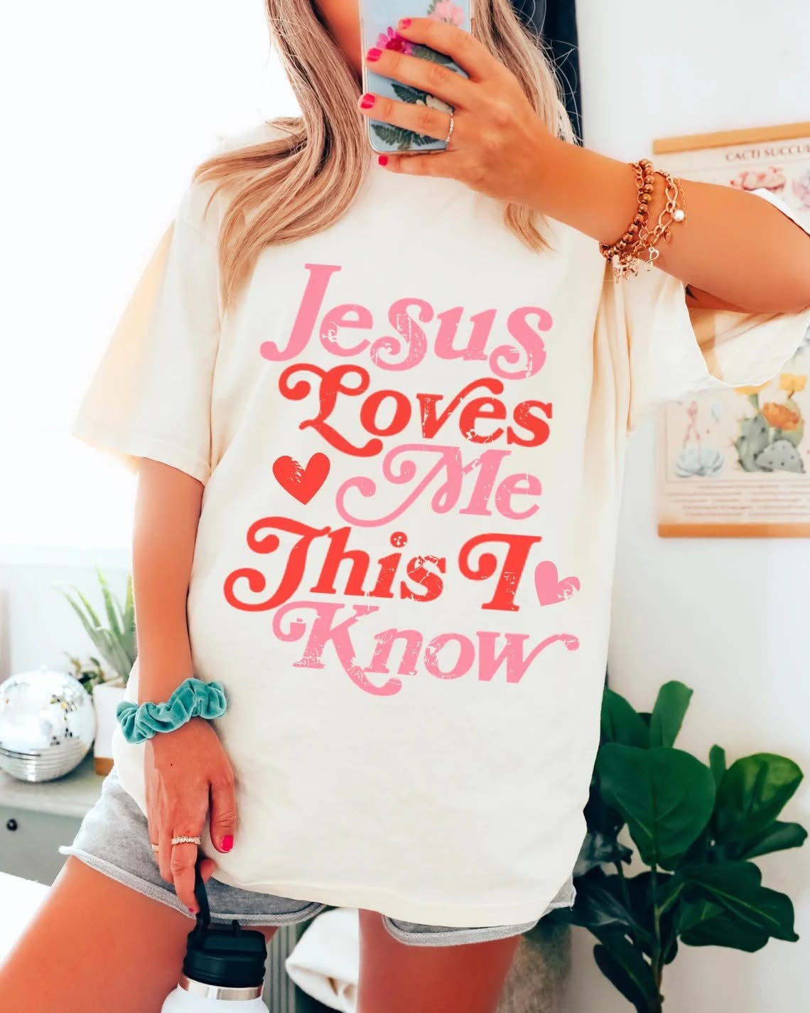 Jesus loves me this I know - T SHIRT - (Comfort Colors & Bella)