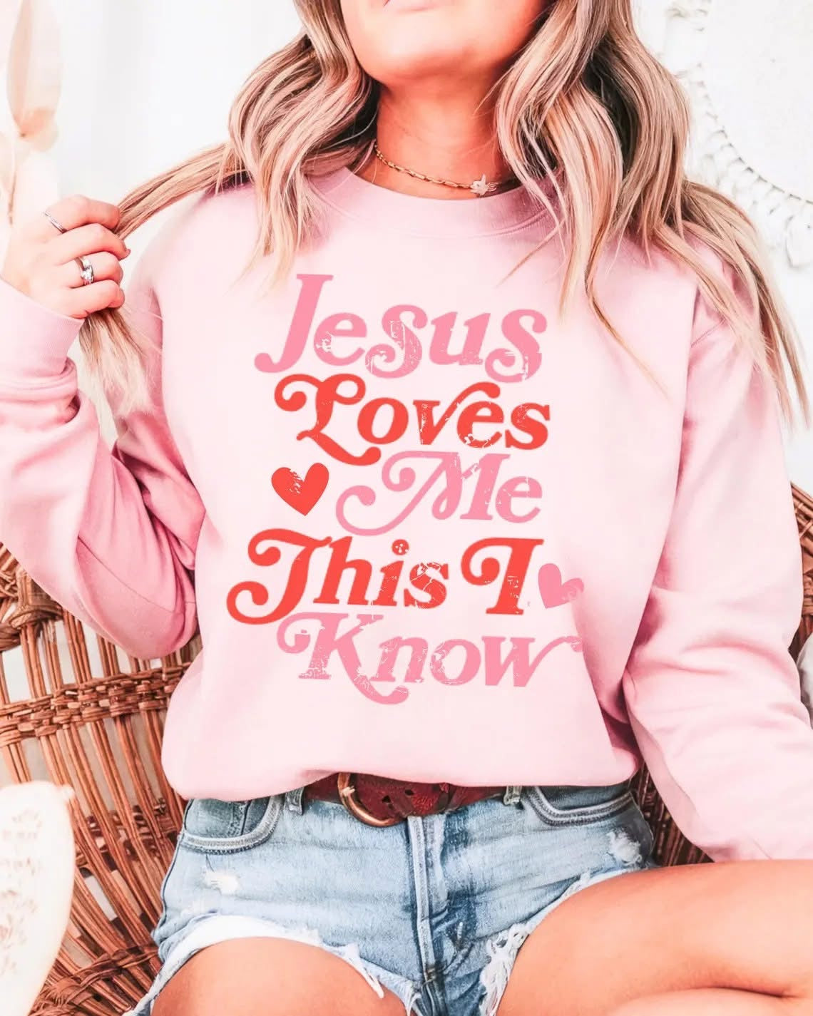 Jesus loves me this I know - T SHIRT - (Comfort Colors & Bella)