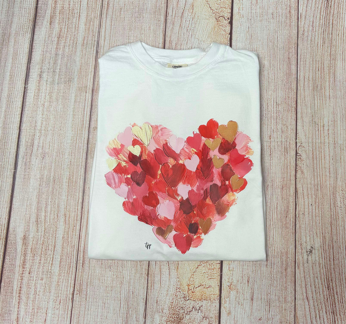 HEART PAINT BRUSH STROKE VALENTINES (GILDAN LONG SLEEVE)