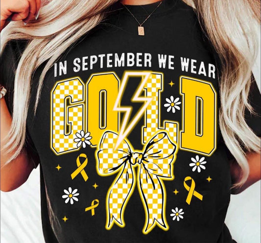 In September We Wear Gold - T SHIRT - (Jerzee/Gildan)