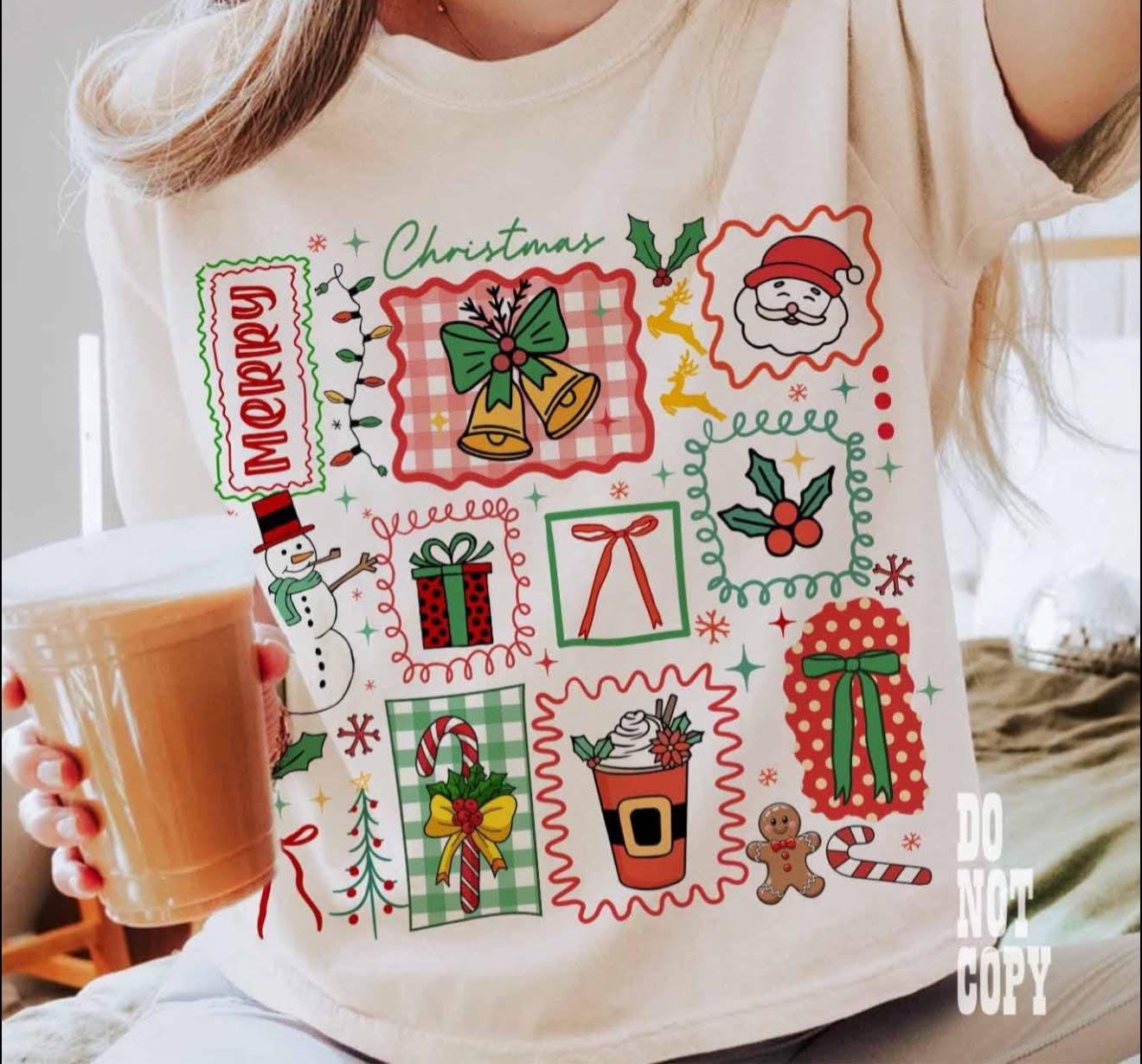 Christmas Collage - T SHIRT - (Bella/Comfort Color)
