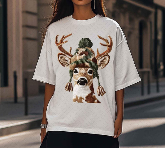 Buck with a Beanie - SWEATSHIRT - (Jerzee/Gildan)