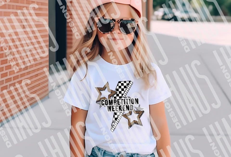 COMPETITION WEEKEND🖤 T SHIRT - (COMFORT COLOR/BELLA)
