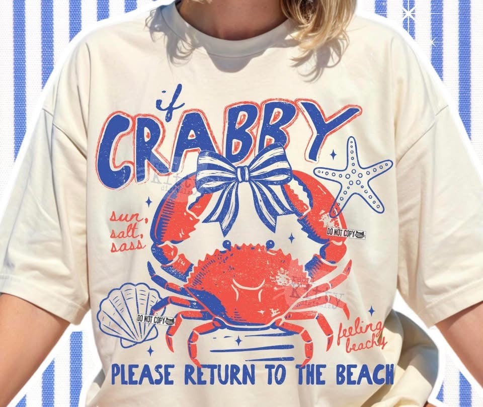 CRABBY 🦀-T SHIRT - (GILDAN/JERZEE)