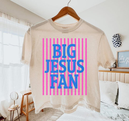 Big Jesus Fan🩷 T SHIRT - (COMFORT COLOR/BELLA)
