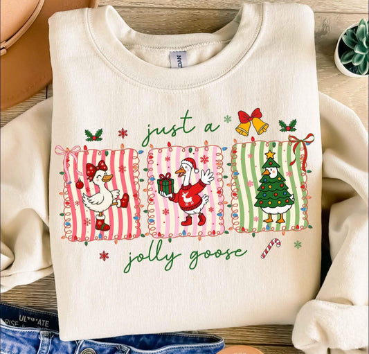 Just a Jolly Goose - T SHIRT - (Jerzee/Gildan)