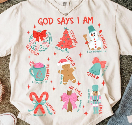God Says I Am - T SHIRT - (Jerzee/Gildan)