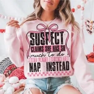 Suspect claims.. nap instead - SWEATSHIRT - (Gildan)