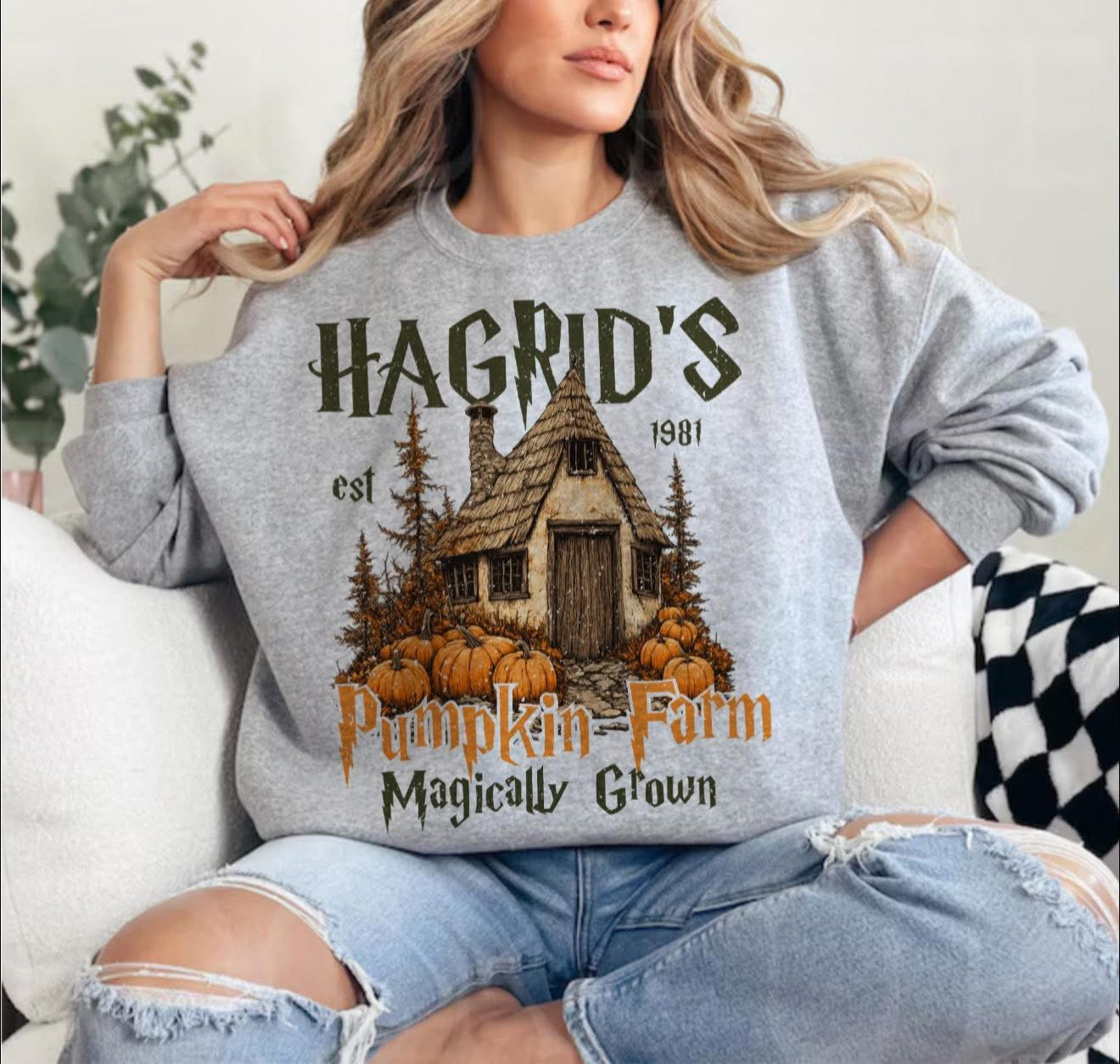 Hagrid's Pumpkin Farm - SWEATSHIRT - (Jerzee/Gildan)
