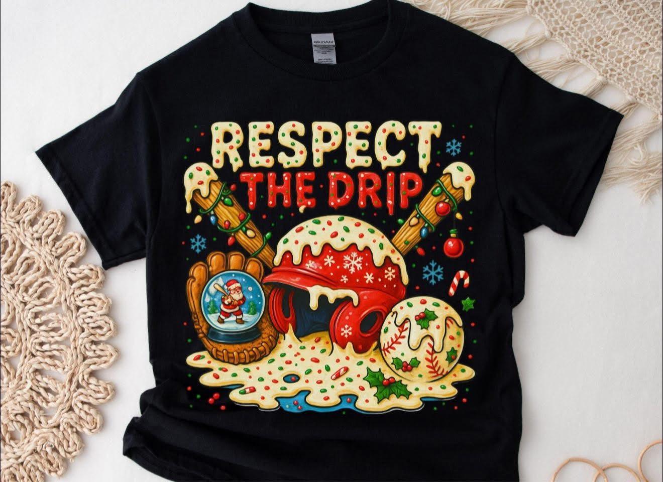 Respect the Drip - Christmas Edition - T SHIRT - (DriFit) Team 365